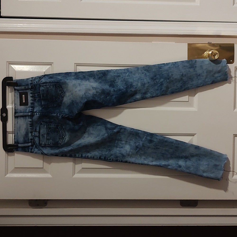 Diva Star Size 1 Butt Lifting Jeans Dark Acid Blue